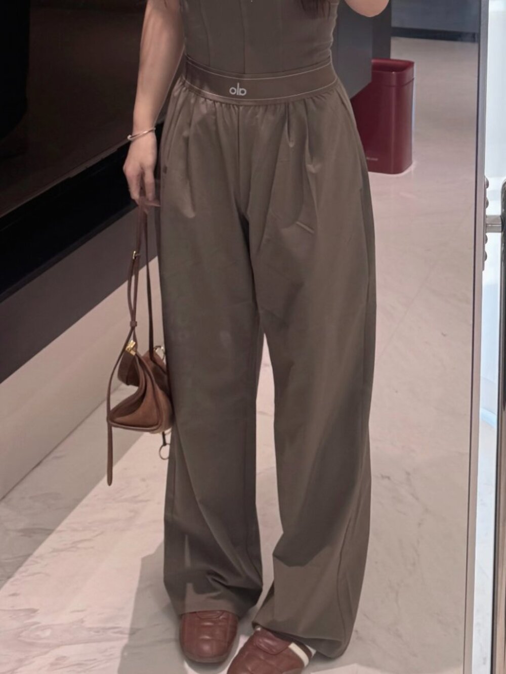 Alo Yoga Espresso Versatile Suit Up Trouser🛒Regular 30" Inseam NWT💖